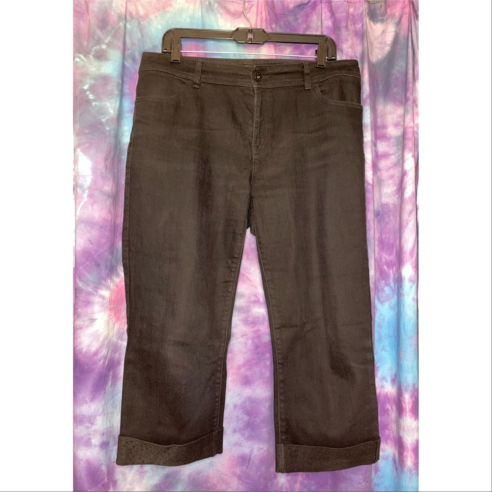 Chico’s | Women’s Capri Black Jeans Size: 15